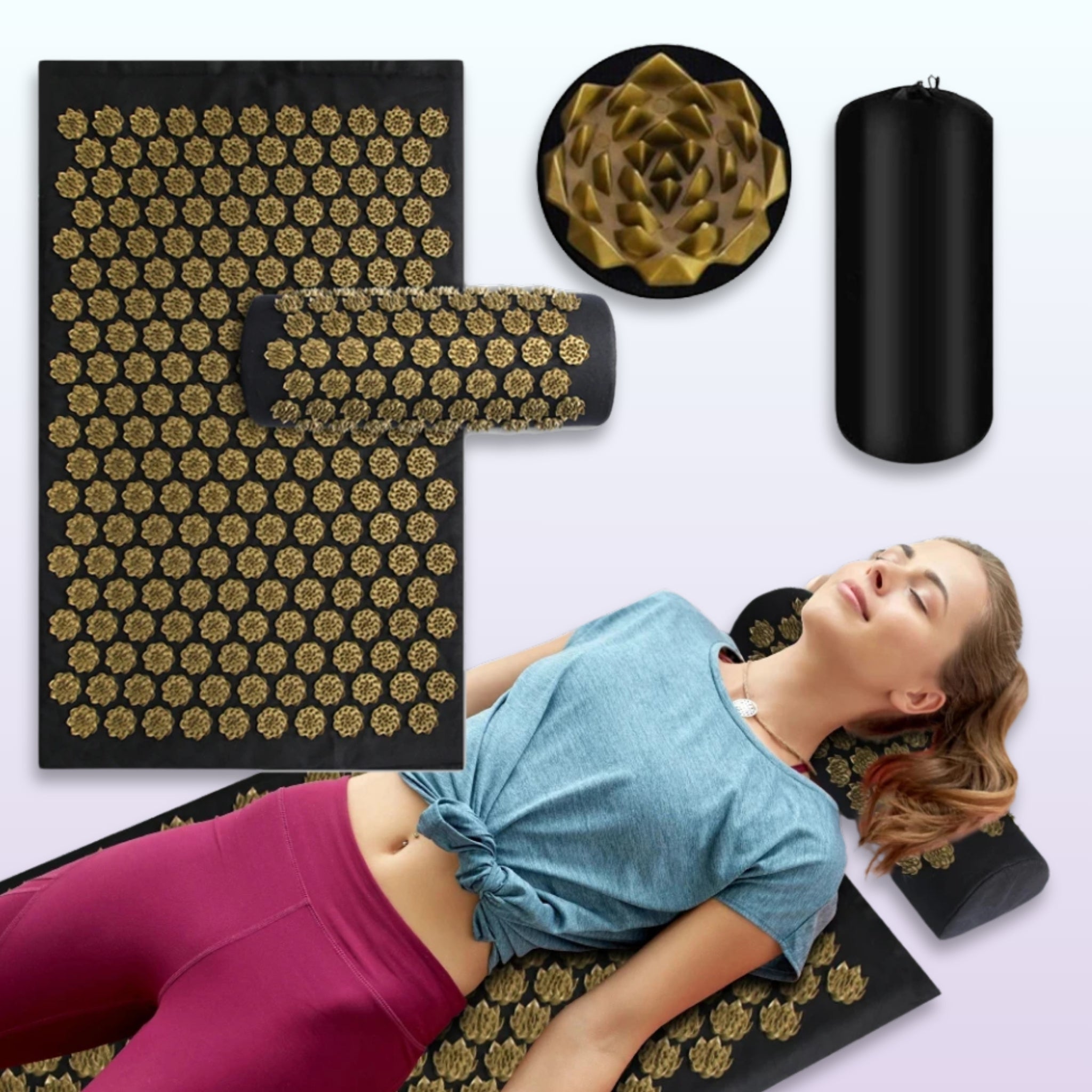 Kuznetsov Acupressure Mat & Pillow Set