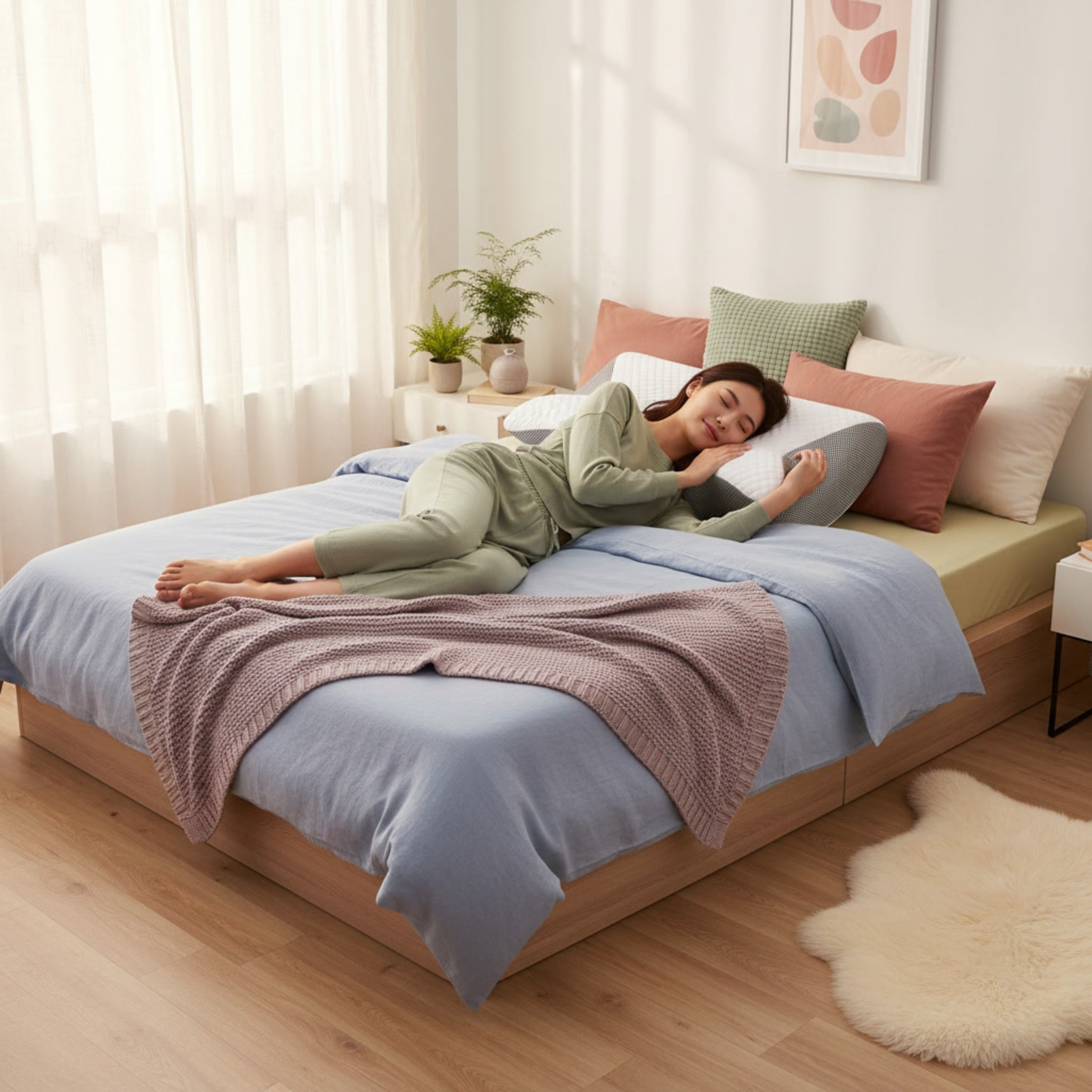 Ergonomic Cervical Memory Foam Pillow