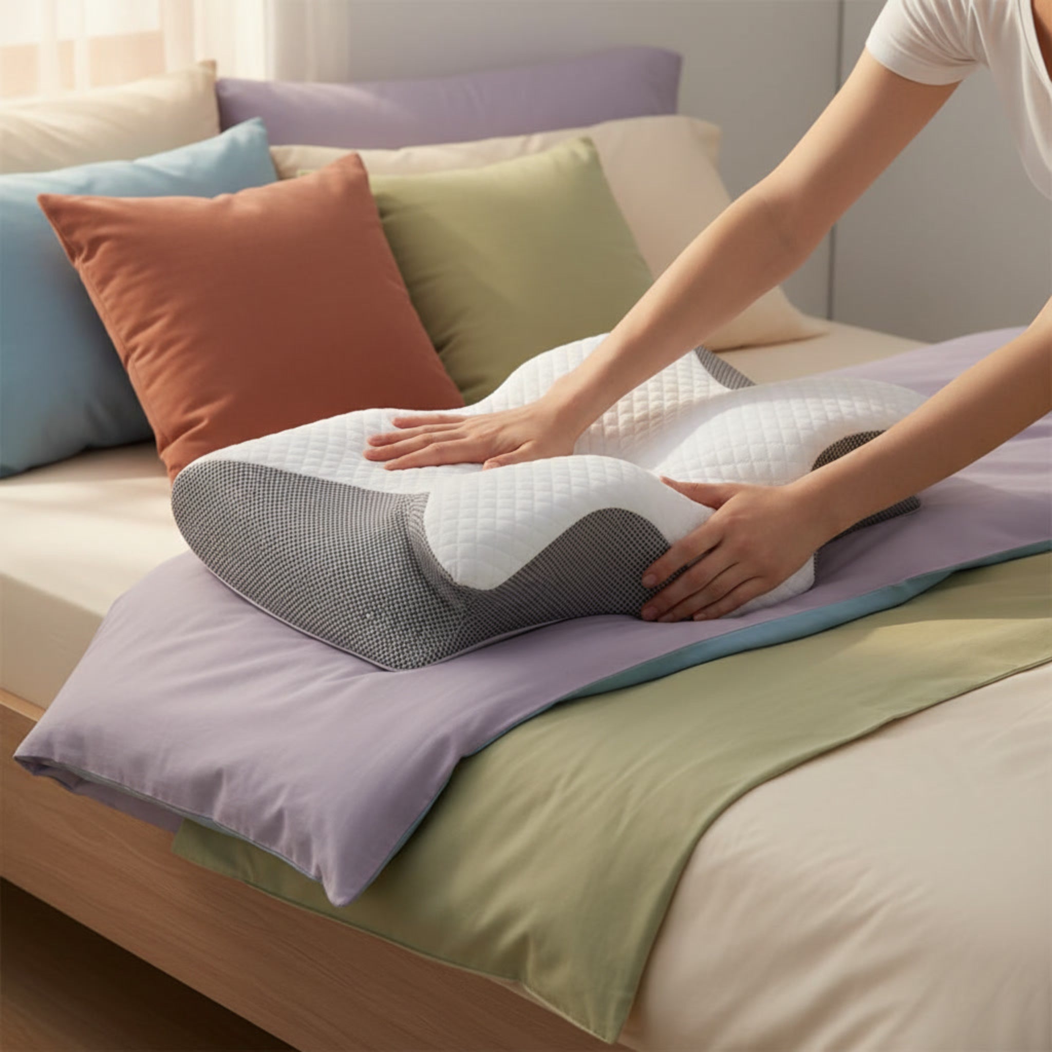 Ergonomic Cervical Memory Foam Pillow