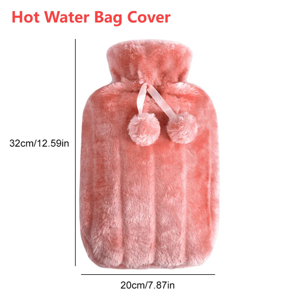 2L Plush Hot Water Bottle with Cover