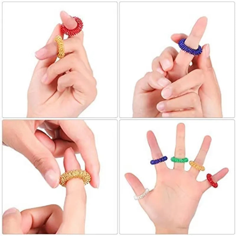 Acupressure Sensory Rings Set