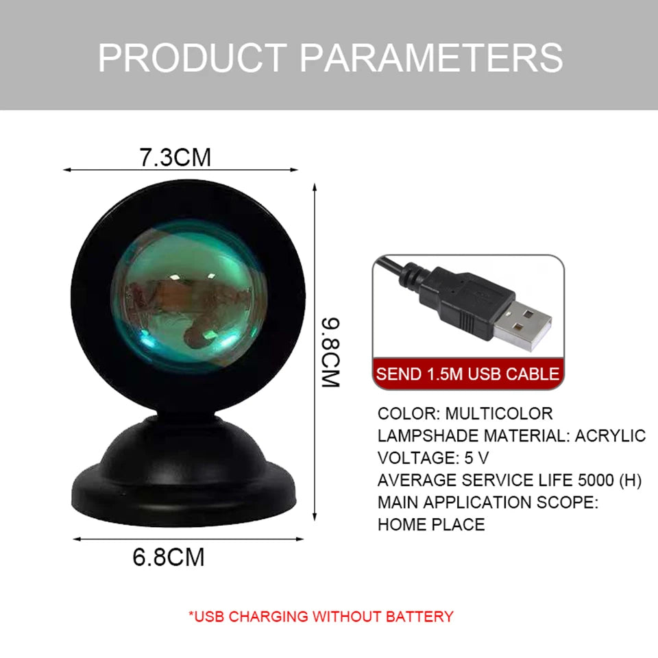 The Mini USB Sunset Lamp