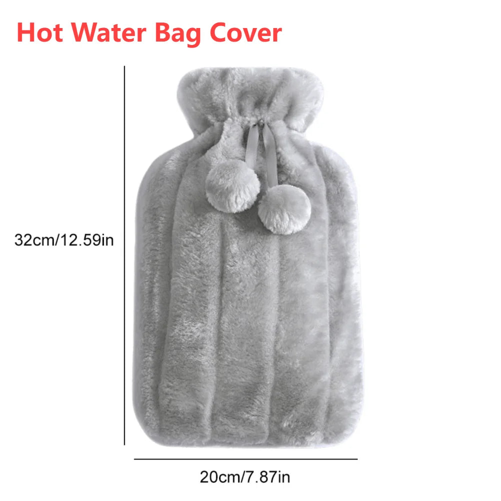 2L Plush Hot Water Bottle with Cover