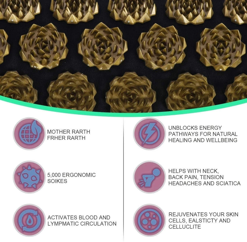 Kuznetsov Acupressure Mat & Pillow Set