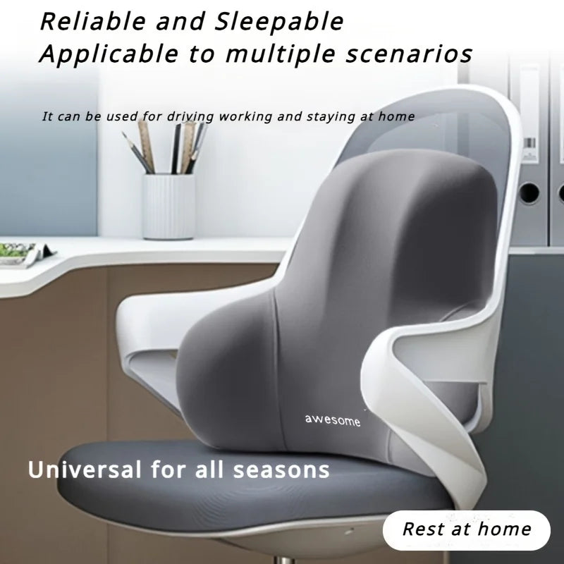 2-in-1 Memory Foam Seat & Lumbar Cushion