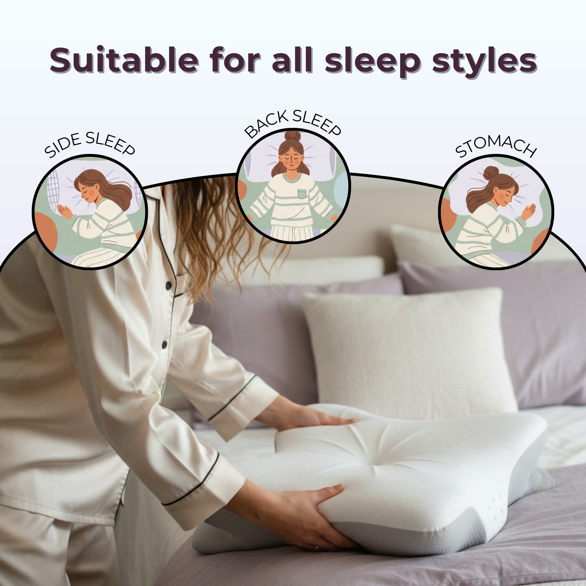 The Fever Dream™ | Cervical Memory Foam Neck Pillow