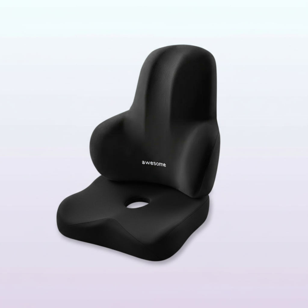 2-in-1 Memory Foam Seat & Lumbar Cushion
